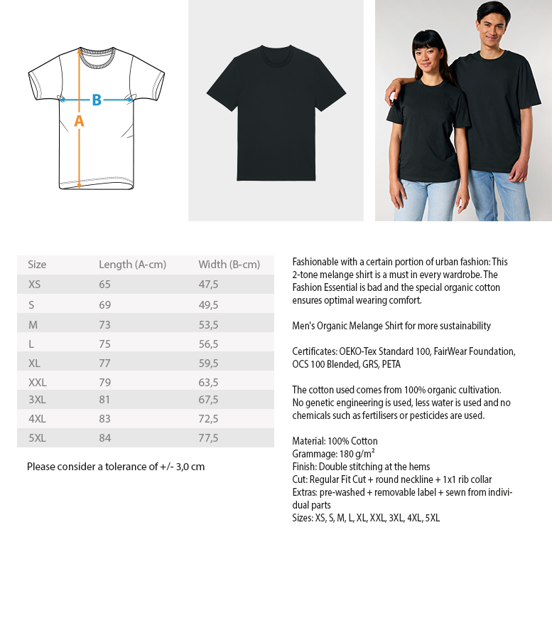 I FISH FOR CATFISH – Unisex Iconic T-Shirt von Stanley/Stella - Herren Premium Organic Shirt 2.0.ST/ST – Bild 7